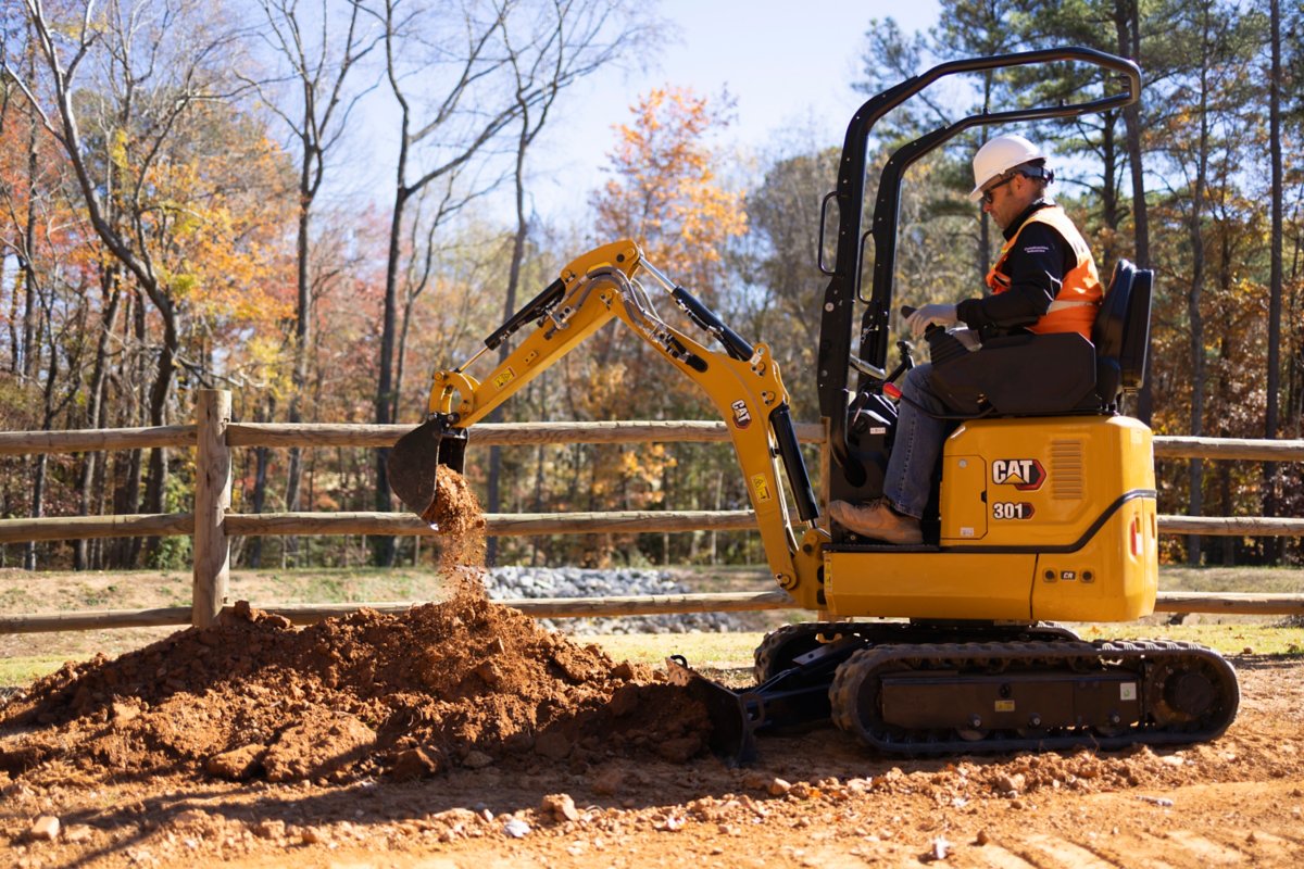 Cat 301 CR mini excavator preview